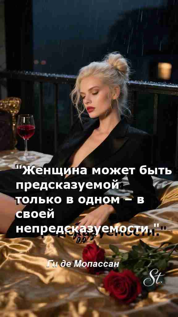 Женская мудрость о непредсказуемости жизни