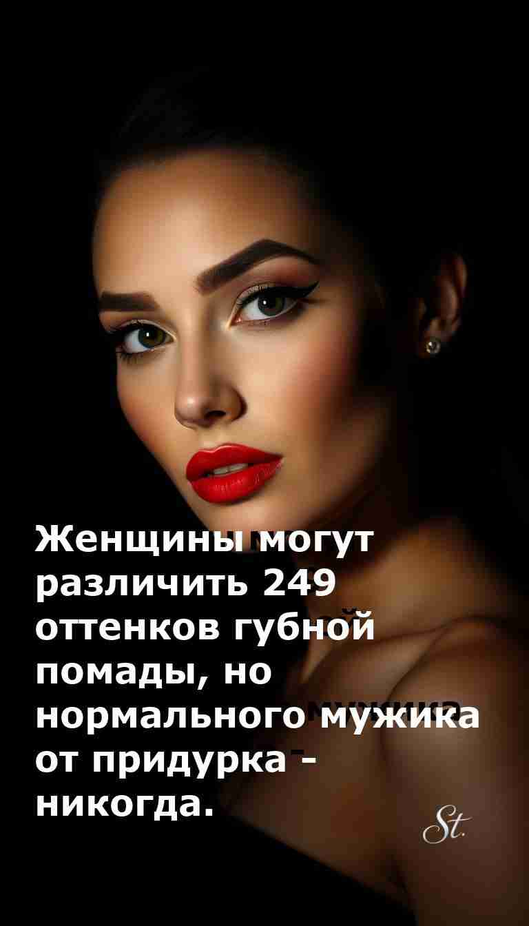 Мужики и помада кто кого поймет лучше